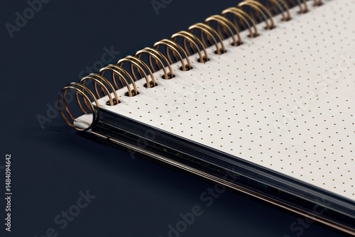 Obraz na płótnie Mockup of an a4 open spiral notebook w salonie