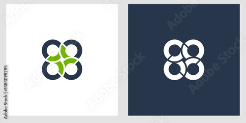 Circular interlocking design, representing interconnection and unity, elegant visuals