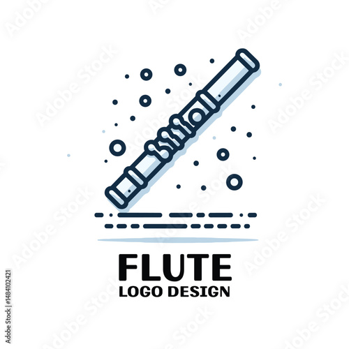  Flute Vector Logo Design