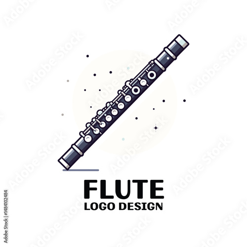  Flute Vector Logo Design