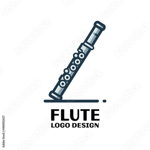  Flute Vector Logo Design