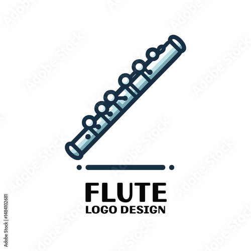  Flute Vector Logo Design