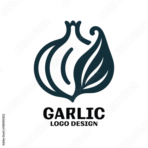Garlic Vector Logo Design