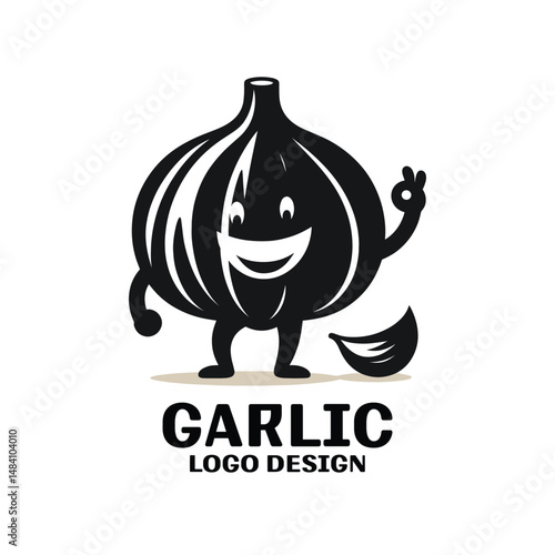 Garlic Vector Logo Design