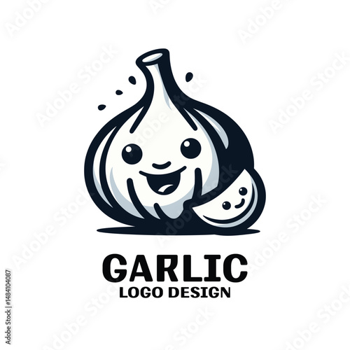 Garlic Vector Logo Design