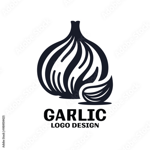 Garlic Vector Logo Design