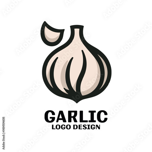 Garlic Vector Logo Design