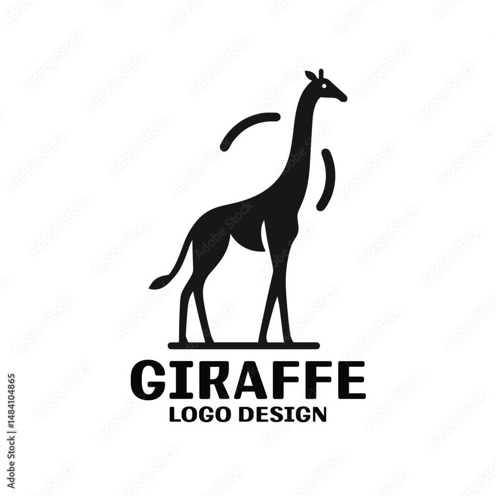 Fototapeta premium Giraffe Vector Logo Design