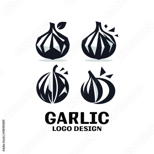 Garlic Vector Logo Design