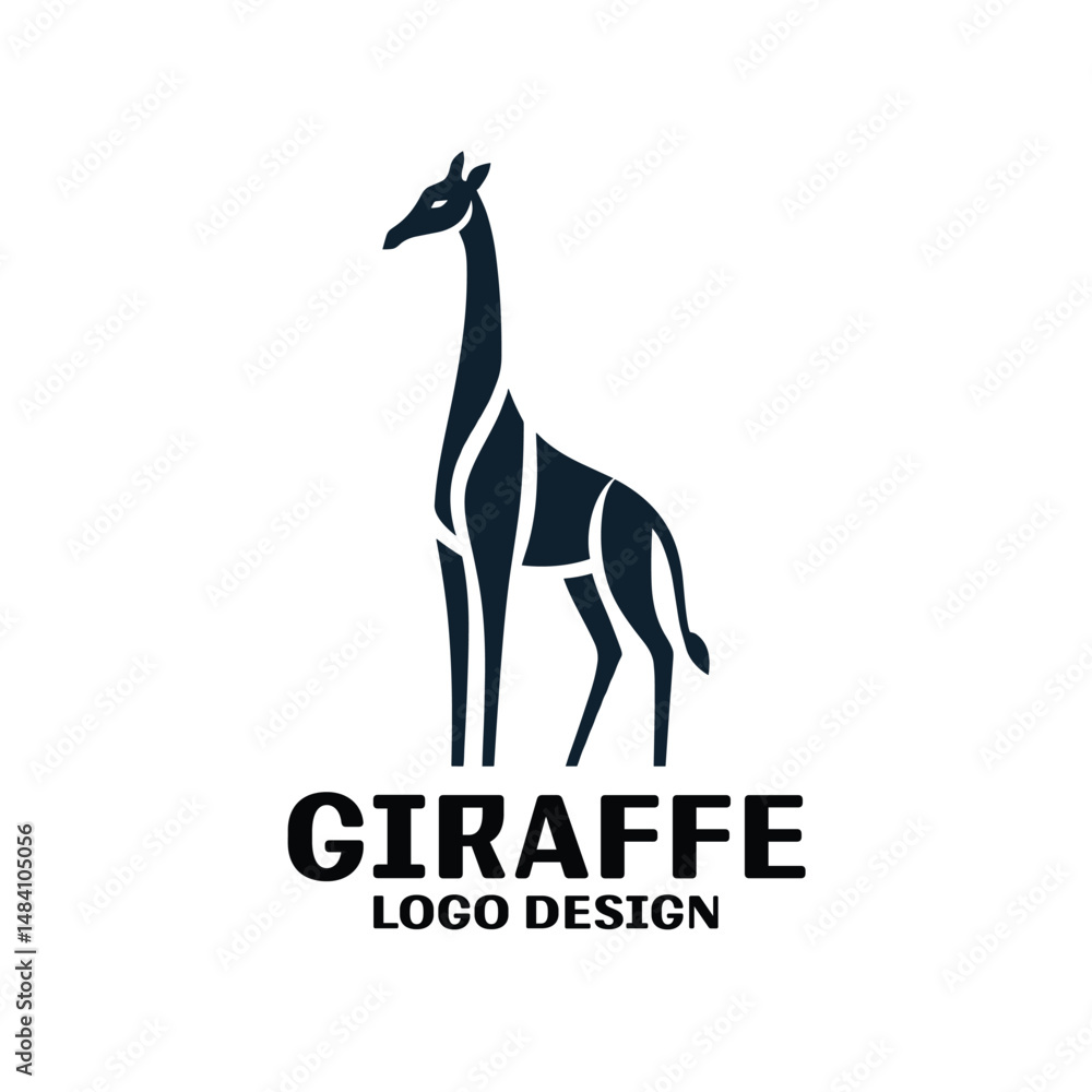 Fototapeta premium Giraffe Vector Logo Design