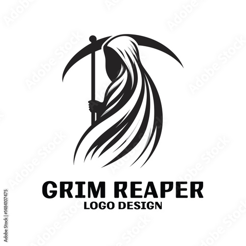 Grim Reaper Vector Logo Design