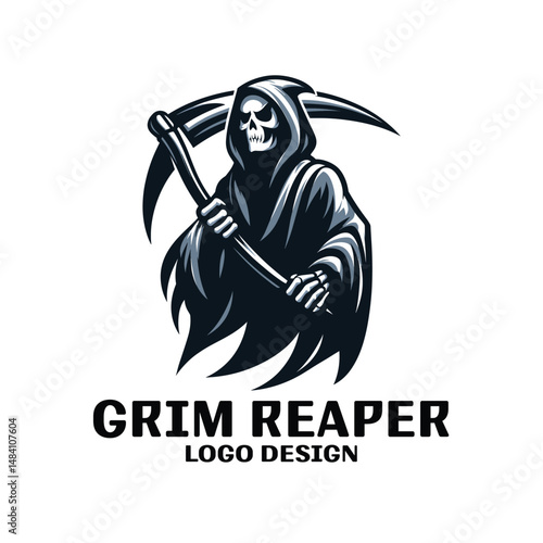 Grim Reaper Vector Logo Design