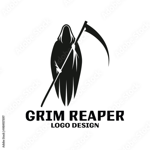 Grim Reaper Vector Logo Design