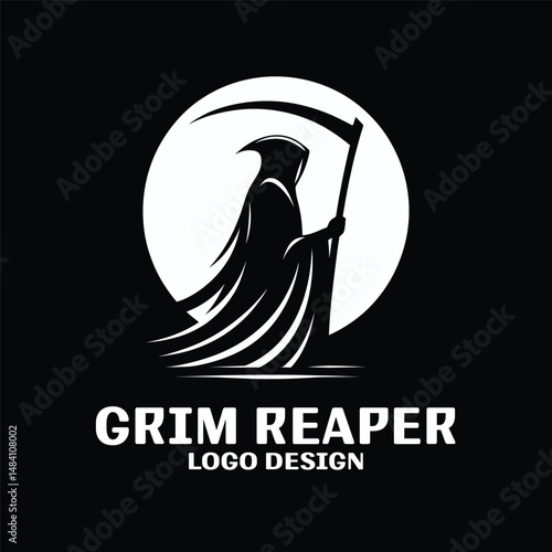 Grim Reaper Vector Logo Design
