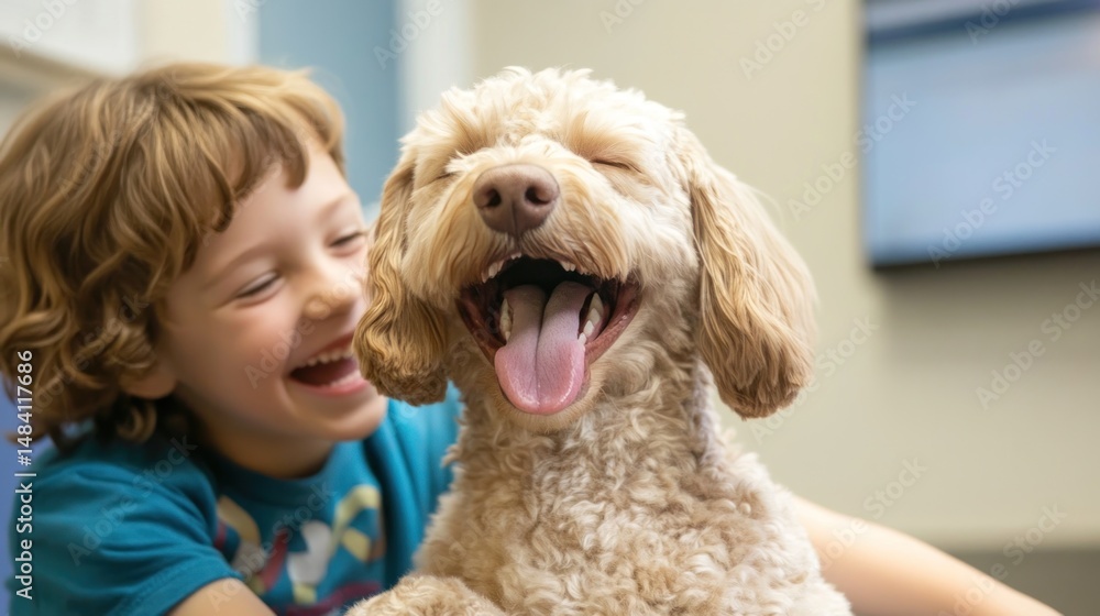 A child laughing while petting a therapy dog during a session --ar 16:9 --v 6.1 Job ID: 006fe8c0-708a-413a-9c15-14af992cb045 A child laughing while petting a therapy dog during a session --ar 16:9 --v 6.1 Job ID: 006fe8c0-708a-413a-9c15-14af992cb045