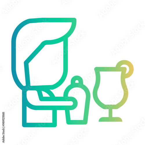 avatar Line Gradient Icon