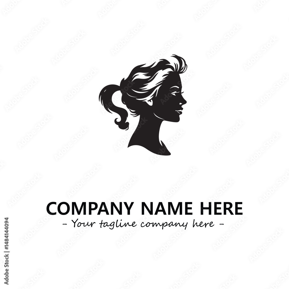 Head of queen logo company design vector illustration Head of queen logo company design vector illustration