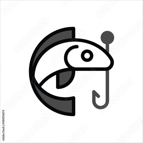 Art & Illustration, fishing icon