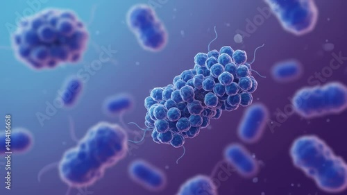 Blue Bacteria Cluster