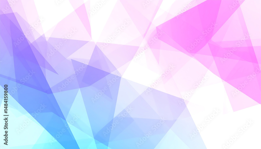 Obraz premium Abstract Geometric Pastel Design: Pink, Blue, and Purple
