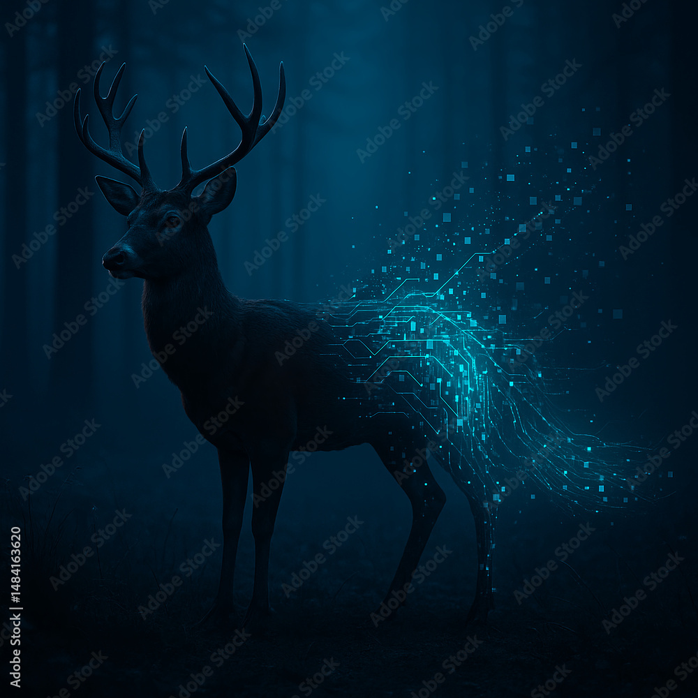 deer in the woods deer in the woods