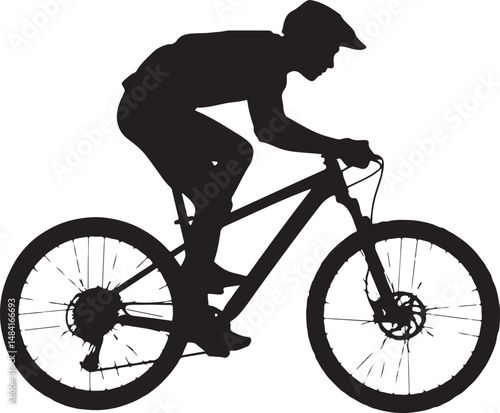 “Mountain Bike Vector Bundle | MTB Clipart, Cycling SVG, Downhill & Trail Biking Silhouettes for T-Shirts