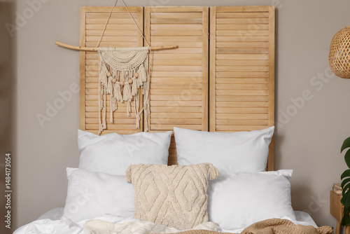 Cozy bedroom interior with ...