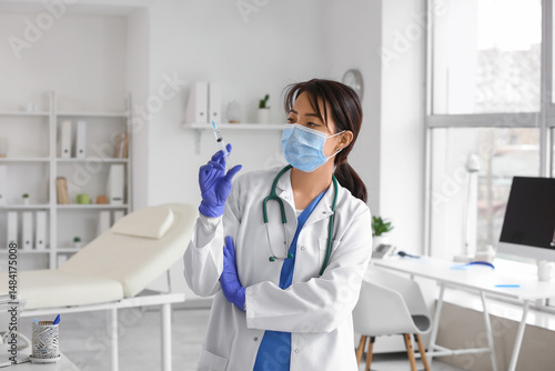 Female Asian doctor with me...