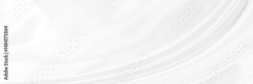 Wallpaper Mural White gray satin texture that is white silver fabric silk panorama background with beautiful soft blur pattern natural. Torontodigital.ca