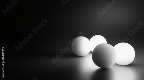 white egg on black background,light bulb on black background