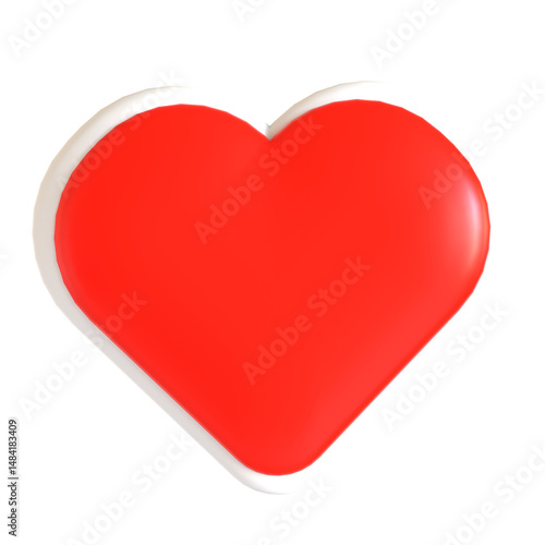 Free Download heart sticker 3d icon illustration - GFXLoad