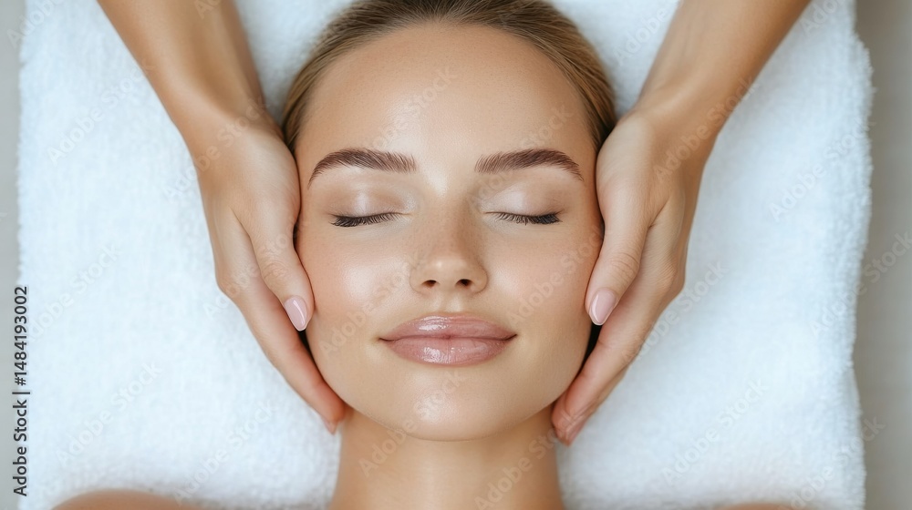 Relaxation treatment facial spa session wellness center image of serenity indoor close-up beauty therapy Relaxation treatment facial spa session wellness center image of serenity indoor close-up beauty therapy