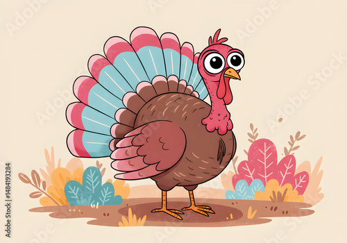turkey with a bouquet