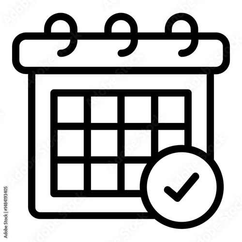 calendar election day icon line