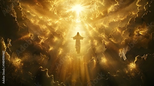 A powerful and celestial depiction of Jesus Christ 