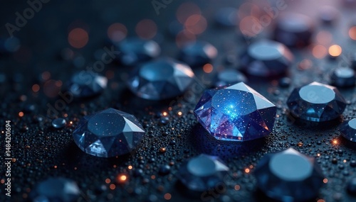 Dark grey gem background with subtle sparkle and texture , dark, stone, elegant