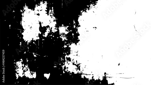Black and White Grunge Distressed Texture for Backgrounds and Overlays