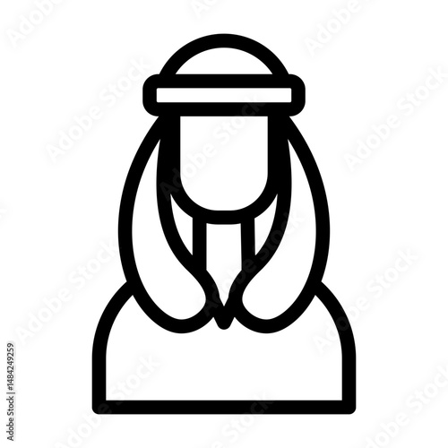 bedouin line icon