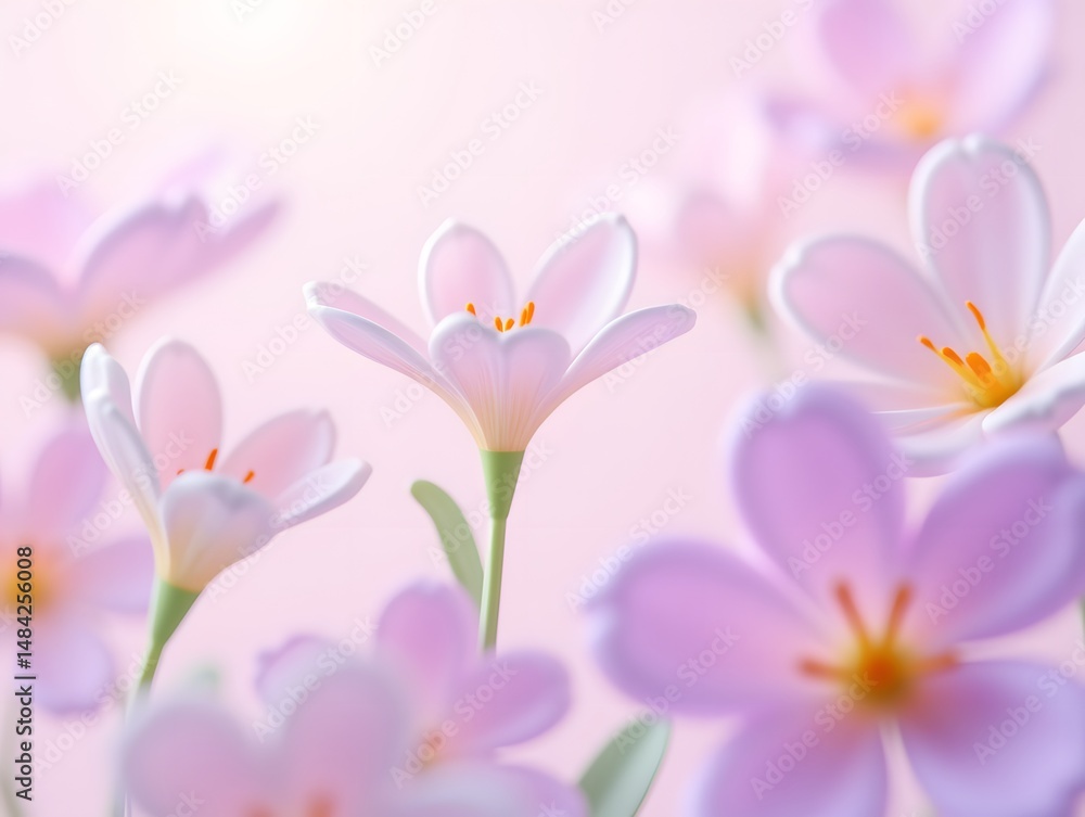 Fototapeta premium Colorful flower graphic poster PPT background, abstract flower computer wallpaper background