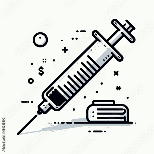 syringe vector illustration