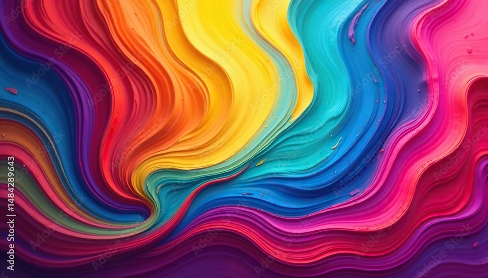 Abstract swirls of vibrant color create a dynamic and energetic background perfect for posters , texture, abstract art Abstract swirls of vibrant color create a dynamic and energetic background perfect for posters , texture, abstract art