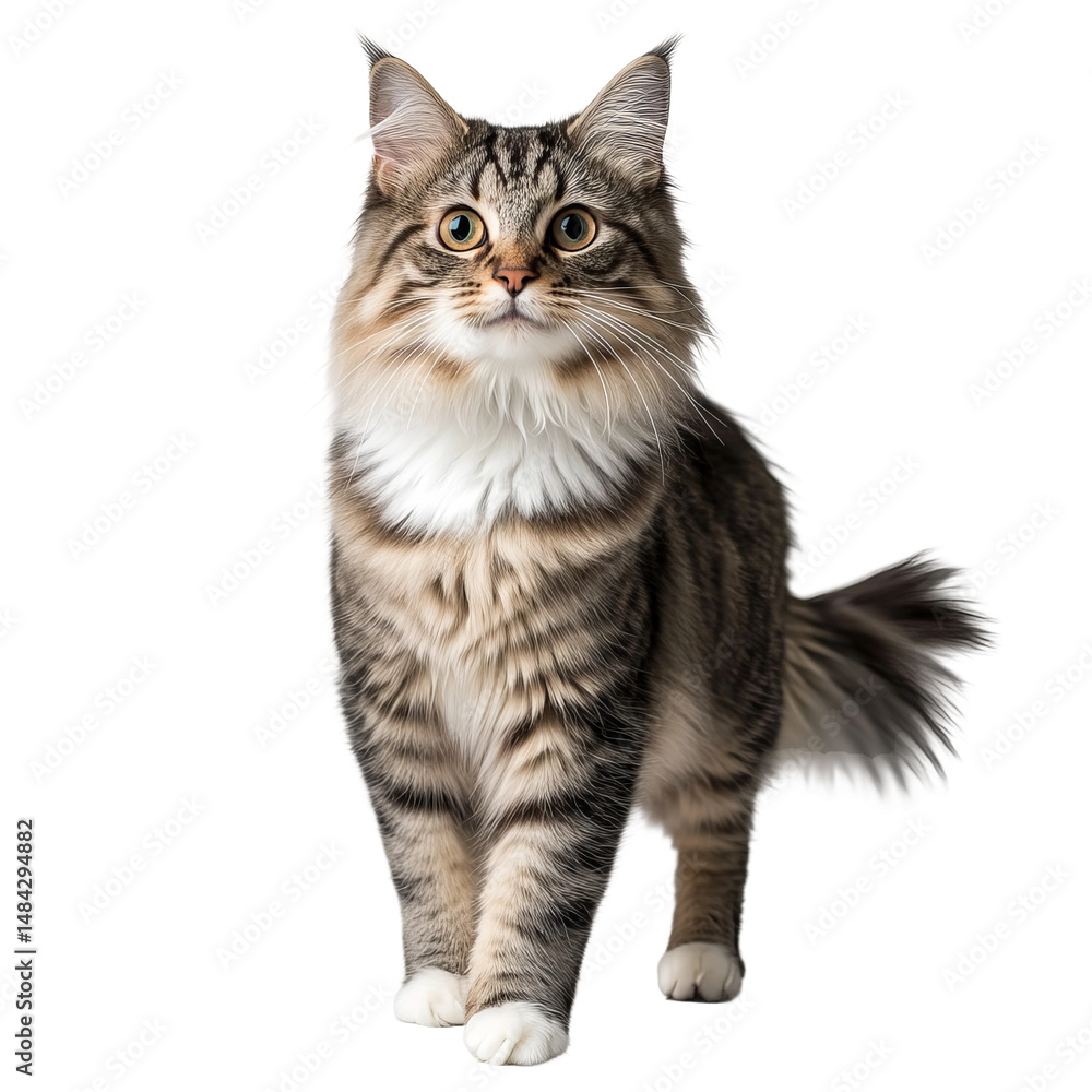 Obraz premium full-length portrait of adult bobtail cat