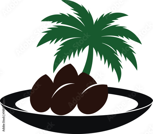 Food Vector Silhouettes: Biryani, Kebab, Tea, and sweets (vector, silhouette, minimal, etc.).
