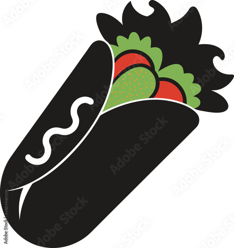 Food Vector Silhouettes: Biryani, Kebab, Tea, and sweets (vector, silhouette, minimal, etc.).
