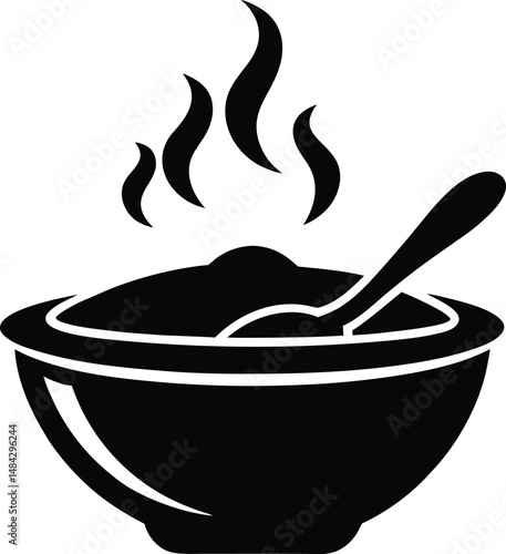 Food Vector Silhouettes: Biryani, Kebab, Tea, and sweets (vector, silhouette, minimal, etc.).
