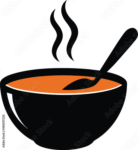 Food Vector Silhouettes: Biryani, Kebab, Tea, and sweets (vector, silhouette, minimal, etc.).
