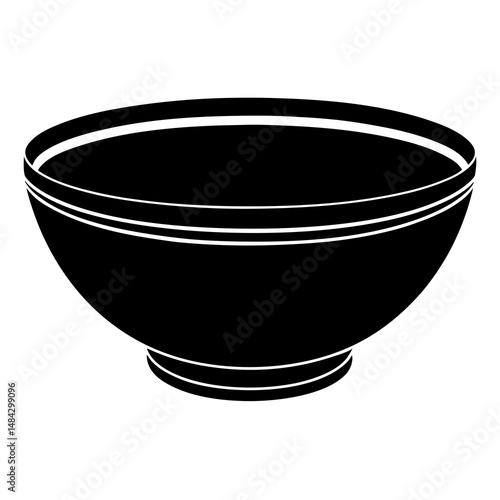 ceramic bowl isolated on white background