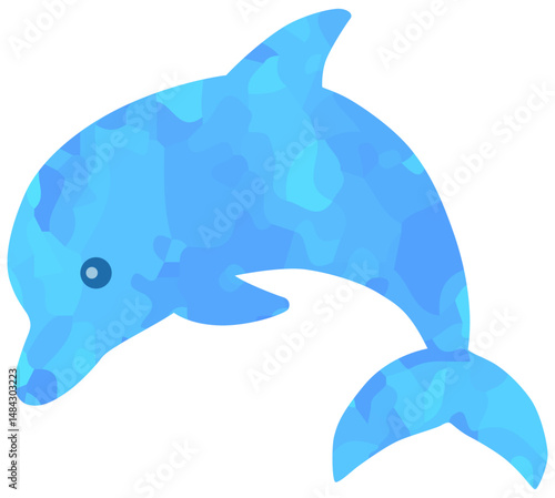 かわいいイルカのイラスト ベクター素材