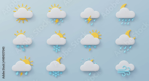 set weather icon for ios white background