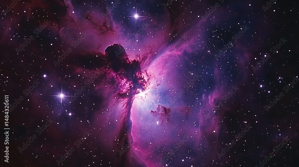 Fototapeta premium Colorful nebula in deep space